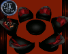 (MSis)Blk&Red Chat Set