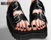 $ Blk Sandals
