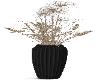 Dried Flowers Black Vase