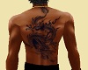 M Dragon Back Tattoo