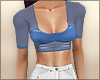 Blue Mesh Top