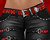 Red Belted Blk Pant RL