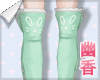 yʍ! Bunny Socks Green