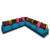 multi-colored couch