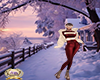 WINTER RED LEATHER PANTS