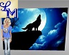 !LM Blue Moon Wolf Art  