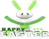 Green Happy Easter Sign