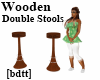 [bdtt] Wooden Dbl Stools