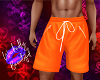 Orange Gym Shorts