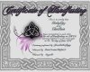 Hand fasting Certificate