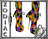 Rainbow Harlequin F shoe