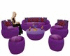 purple sofa w poses