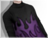 Purple Flames Sweater