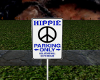 Hippie Parking Sign