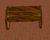western wagonwheel bench