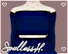 femboy royal blue top