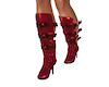 {K} Patent Red Boot