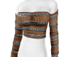 Brown and Silver Sweater