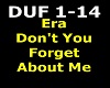 Era - Don't You Forget A