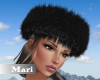 !M! Black Fur Hat
