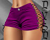 Laced Shorts in Plum