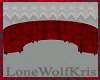 Semi Circle Couch Red