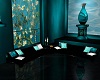 Teal Lotus Couch I