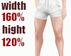 Expand Legs Width 160%