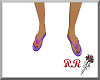 purple flip flops 70's
