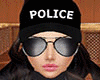 Police black glasses