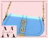 V Greca Bag Blue F