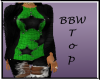BBW Green Stars Sweater