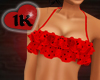 !!1K FLAUNT TOP RED