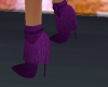 purple fringe boot
