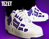 Purple Skeleton Sneakers
