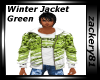 Winter Jacket Green New