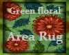 Green Floral Rug 1