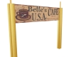 B.F Belles Cafe Sign