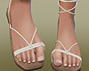 Soft White flat sandal