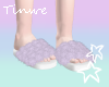 T♥ Furry Slides Lilac