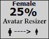 Avatar scaler 25% Female