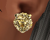 Gold Lion Earrings F
