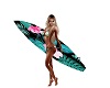 Surfboard with Poses