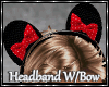Headband - Red Bow