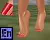 !Em Sexy Feet Bare Red N