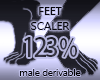 Foot Scaler Sizer 123%