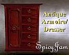 Antq Armoire/Dresser