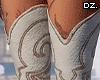 D. Rodeo Boots - White