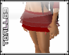Red Layered mini skirt