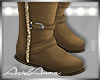Brown Fur Boot + Socks